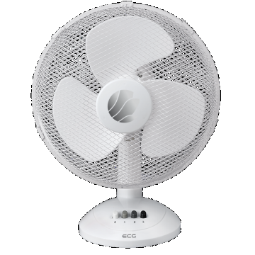 Ventilator de masa ECG FT 30a, 40 W, 30 cm, 3 viteze (Alb)