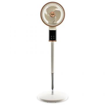 Ventilator de podea cu circulatie a aerului Zass ZACF 01, 50 W, Oscilatie 3 D, 3 Trepte de viteza, Inaltime reglabila de la 81 cm la 105 cm (Alb)