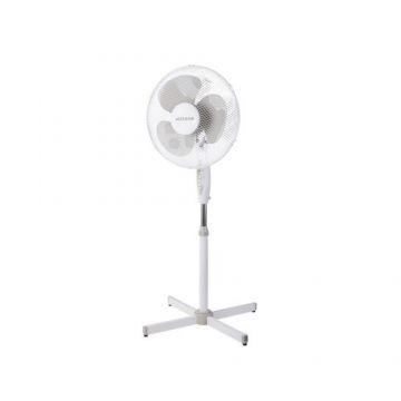 Ventilator de podea VOLTENO VO0920, 40W, 3 viteze, telecomanda (Alb)
