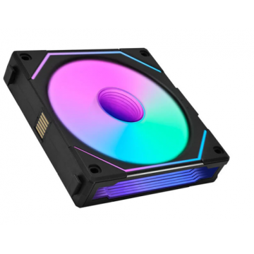 Ventilator Lian Li UNI FAN SL-INF, iluminare ARGB, Reverse Blade, PWM, 120mm (Negru)