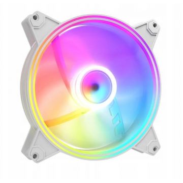 Ventilator Modecom VOLCANO APEX Reverse, 140x140x25mm, 1400 rpm, ARGB, 4 pin PWM (Alb)