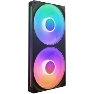 Ventilator NZXT F280 RGB CORE, 2x140mm, RGB, 500 - 2,000 RPM, 98.61 CFM (Negru)