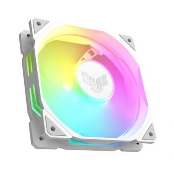 Ventilator PC ASUS TUF Gaming TR120 ARGB, 12 cm, 2000 RPM, 29 dB, Alb