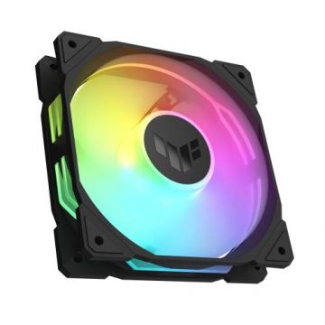 Ventilator PC ASUS TUF Gaming TR120, ARGB, Hidraulic, 12 x 12 x 2.5 cm, Negru