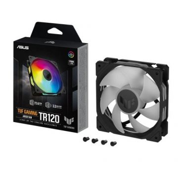 Ventilator PC TUF Gaming TR120, ASUS, ARGB, 12 x 12 x 2.5 cm, Multicolor