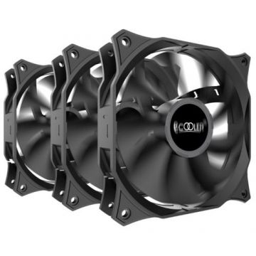 Ventilator PCCooler DN120 3 in 1, 1200rpm, 3 x 120mm (Negru)