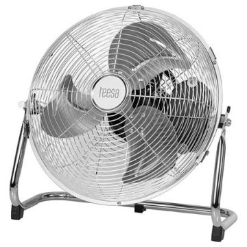 Ventilator podea TEESA TSA8057, 30cm, 3 viteze, 50W (Argintiu)
