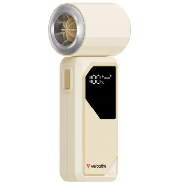 Ventilator Portabil 4000mAh 20000Rpm LED Display Alb/Argintiu