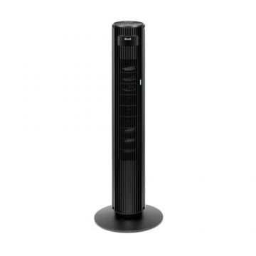 Ventilator turn Levoit LTFF422KEUR, 107.6cm, 12 viteze, 4 moduri de funcționare, foarte silentios, telecomanda (Negru)
