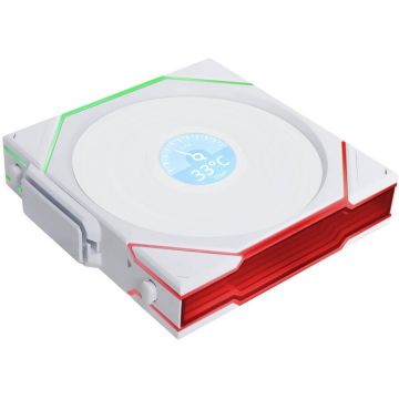 Ventilator UNI FAN TL Wireless LCD ARGB PWM  Reverse Blade 120mm Alb