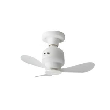 Ventilator de Tavan Floria, cu Iluminare Led,Diameru 15.2 cm, 3 Palete, Putere 11 W