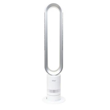 Ventilator Fara Elice Zilan, Alb, Reglabil, 10 Setari de Viteza, 40 W