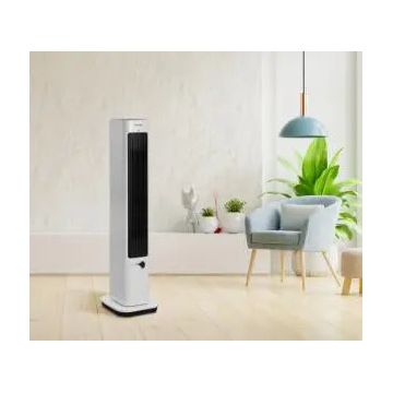 Ventilator Turn Heinner HTFA-M20WH, 2 in 1: Racire/incalzire, Control Touch, Display Led, 3 Viteze Racire, 2 Viteze Înclzire, Termostat Digital, Telecomandă, Alb